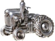 Ambiente Haus Spardose Trecker, silberfarben, (1-tlg), Sparschwein, Retro-Design, ideales Geschenk