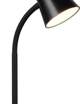 Reality Leuchten LED Tischleuchte PONGO, LED Tischleuchte m. Kippschalter, 4,5W 500 Lumen 3000K warmweiß, Ein-/Ausschalter, LED fest integriert, Warmweiß, flexibel verstellbare Leselampe, Schreibtischlampe Höhe 36cm