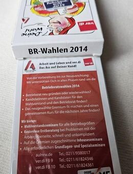 i13) Sammler Kartenspiel Skatkarte Betriebsratswahl 2024 - VERDI - Deine Wahl - Skat - Garbsen
