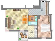 Schöne 2-Raum-Eigentumswohnung mit Balkon im 1. Obergeschoss in Radebeul - Radebeul