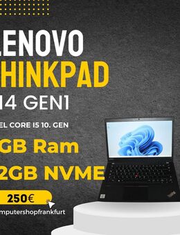 Lenovo Thinkpad T14 G1,Intel Core i5-10th Gen,16GB Ram,512GB NVME SSD - Frankfurt (Main) Griesheim