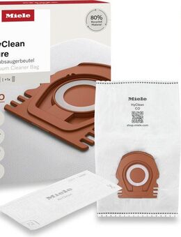 Miele Staubsaugerbeutel HyClean Pure CO, passend für Miele, 5 St., Miele Original Zubehör, mit bester Filtrationsleistung