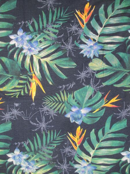 NEU mit Etikett * Strelitzien * Blumen * Blüten * Flower Power Dschungel- Print * Herren oder Damen * Unisex * Kurzarm * T- Shirt "Zeeman * DENIM" Original * Gr. XL/ 54- 56 * grün * bunt * - Riedlingen