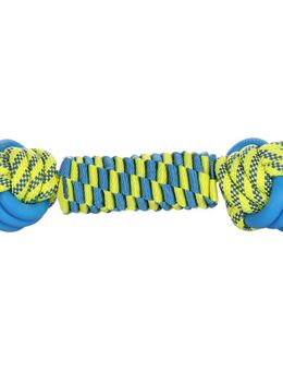 Flamingo Hundespielzeug Tofla Knotenball und Schnur - Ø 7,3 x L 28 cm