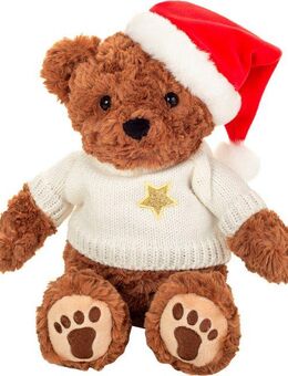 Teddy Hermann® Kuscheltier Weihnachtsteddy mit Pullover, 30 cm