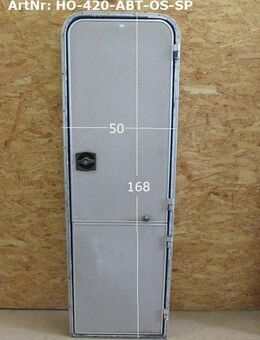 Hobby Wohnwagentür Aufbautür ca 168 x 50 ohne Schlüssel gebraucht - Sonderpreis - rechts zB 420 BJ 88 - Schotten Zentrum