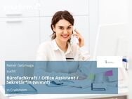 Bürofachkraft / Office Assistant / Sekretär*in (w/m/d) - Crailsheim