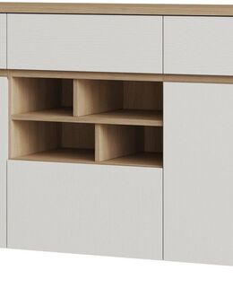 Home affaire Sideboard Stranda, moderner Schrank, Kommode im Scandi-Style, 165 cm breit, elegante Rahmenoptik, ausreichend Stauraum, vielseitig einsetzbar