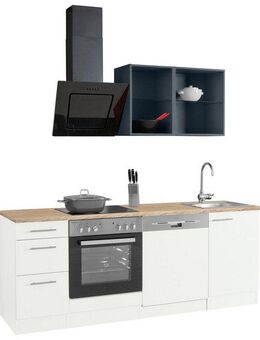 OPTIFIT Küchenzeile Mini, Breite 210 cm, wahlweise mit E-Geräten, mit Arbeitsplatte