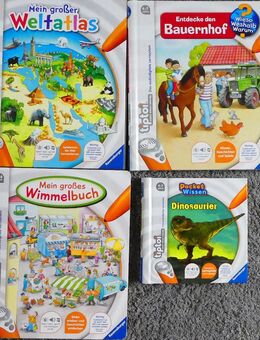 4 Tiptoi Bücher-Weltatlas-Bauernhof-Wimmelbuch-Dinosaurier -ab 5€ - Chemnitz