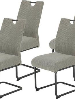 HELA Freischwinger MERKUR XL (Set, 4 St), Federkern, 140 Kg Belastbarkeit, Cord Bezug, 2er & 4er Set