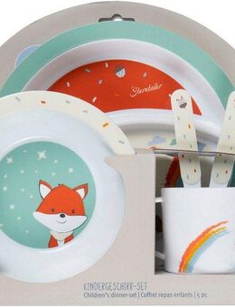 Sterntaler® Kindergeschirr-Set Fuchs Filou, rund (5-tlg), Polypropylen