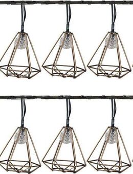 Luxform Lichterkette Solar-Lichterkette Sousse Partybeleuchtung 10x LED, Aus Metall gefertigt