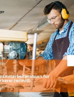Produktionsmitarbeiter:innen für unsere Bäckerei (w/m/d) - Gottmadingen