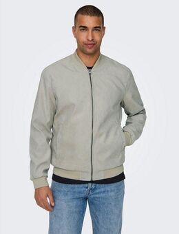 ONLY & SONS Bomberjacke ONSLUCAS FAKE SUEDE BOMBER OTW