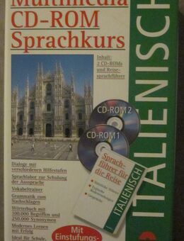 Multimedia CD-Rom Sprachkurs ITALIENISCH inkl. Sprachreiseführer, neuwertig + Wörterbuch Italienisch, neu, ovp. - München