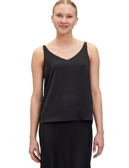 Vera Mont Satinbluse Damen Satin-Bluse mit V-Ausschnitt