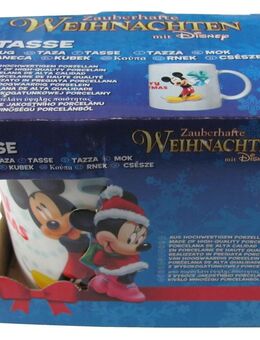 Schöne Weihnachtstasse mit Disney - Mickey Mouse - Mug - Tasse - Doberschütz