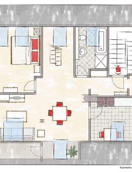 Modernisierte und freie Dachgeschosswohnung zur Selbstnutzung oder Kapitalanlage in Herten-Disteln - Herten