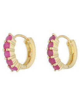 Vivance Paar Creolen stylish rubies