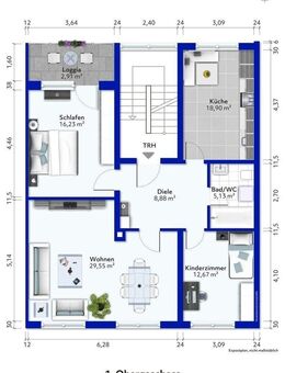 Gepflegte 3-ZKB mit Balkon und Garagenplatz in ruhiger Lage! - Mannheim