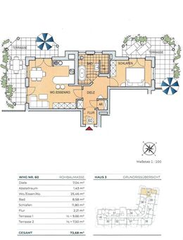FBC - Olching-Esting - Wohnpark Hubertushof - 2-Zi.-Gartenwohnung (EG, Whg. Nr. 60, Lift) - exklusiv-modern-zeitlos - Olching