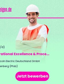 Operational Excellence & Process Engineering Manager (m/w/d) - Eisenberg (Pfalz)