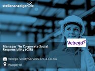 Manager *in Corporate Social Responsibility (CSR) - Wuppertal