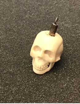 Trachtenschmuck alter Charivari Anhänger Skrull Kopf - Düsseldorf