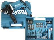 Makita Schlagbohrmaschine HP1631KX3, 220-240 V, max. 3200 U/min, inkl. 74-tlg. Zubehörset und Aufbewahrungskoffer