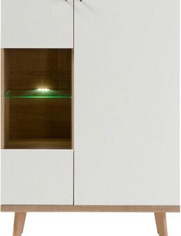 andas Vitrine Merle Scandi Design, Höhe 134 cm