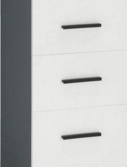 INOSIGN Midischrank Skara verstellbarer Einlegeböden hinter jeder Tür, Breite 38 cm, Höhe 130 cm