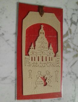 Holz Lesezeichen Frauenkirche Dresden neu ovp Stracoland Colmnitz 2,- - Flensburg