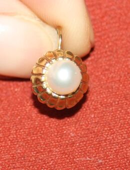 Ohrstecker mit Perle 333er gold - Düsseldorf