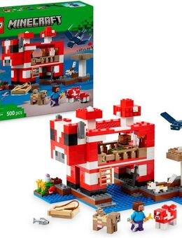 LEGO® Das Pilzkuh-Haus (21270), LEGO Minecraft Konstruktionsspielsteine, (500 St), Made in Europe
