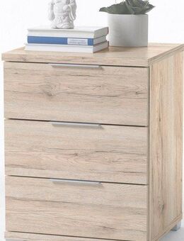 Schlafkontor Nachtkommode Prag Nachtschrank Nachttisch Beistelltisch Schrank, Schlafzimmerschrank mit 3 Schubkästen