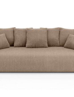 Home affaire Big-Sofa LAKESIDE 3-Sitzer Schlafsofa mit Bettkasten, Breite 256,5 cm, Liegefläche 168,5x195 cm, hoher Sitzkomfort, Maße B/T/H: 256/122/82cm