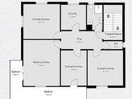 Erstbezug nach Sanierung mit Balko: schöne 4-Zimmer-Wohnung in Wiernsheim/Pinache - Wiernsheim