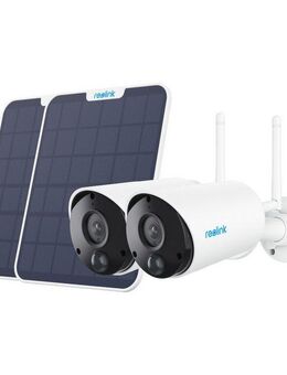 Reolink Überwachungskamera Set 2x Argus B320 Battery-WiFi + 2x Solarpanel (Außenbereich)