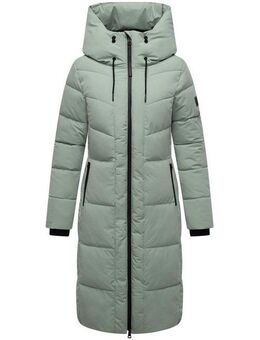 Navahoo Steppmantel Schokokuss XIV Warmer Damen gesteppter Wintermantel mit Kapuze