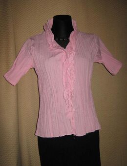NEU* Edle * Romantik * Crinkel * Bluse mit Volant "JOY" Gr. 36- 38/ S, rosé* - Riedlingen Zentrum