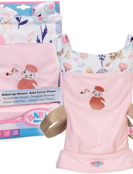 Baby Born Puppen Bauchtrage Babytragesitz Blumen