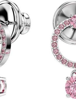 Swarovski Paar Ohrstecker Constella Pavé Attract Drop Circle, mit Swarovski® Kristall