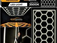 HEXAGON LED-Lampenpaneel Werkstatt Garage Haus 243x483 3500K Set2 - Wuppertal