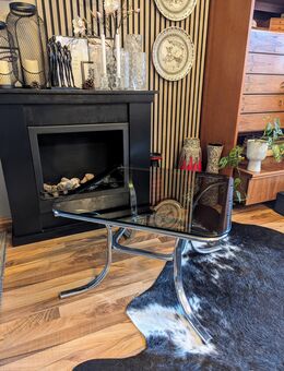 Couchtisch Beistelltisch 60er 70er MidCentury Vintage Chrom - Ginsheim-Gustavsburg