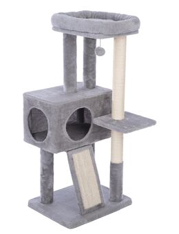 zooplus Basics Kratzbaum medium - grau