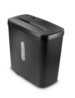 Hama Aktenvernichter Aktenvernichter Partikelschnitt (Papier + Plastik, Korb, 5 Blatt, P4), Mit Papierkorb, 4 x 39 mm Schnitzel, Automatik, Rücklauf