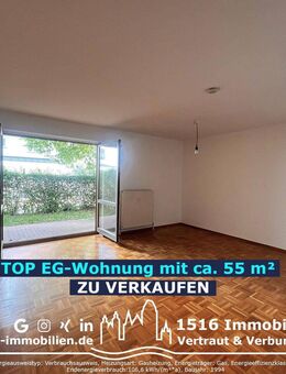 ++TOP++ 2ZKB Erdgeschosswohnung mit Garten inkl. zwei Stellplätzen - Ingolstadt