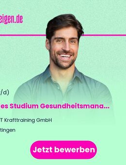 Duales Studium Gesundheitsmanagement / Fitnessökonomie (m/w/d) - Ratingen