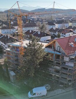 Großzügige, barrierefreie 1 Zi.- Neubau-Wohnung mit SW-Balkon - Penzberg